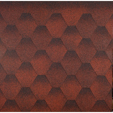 Битумная черепица «Мозаика» «Красная эко»