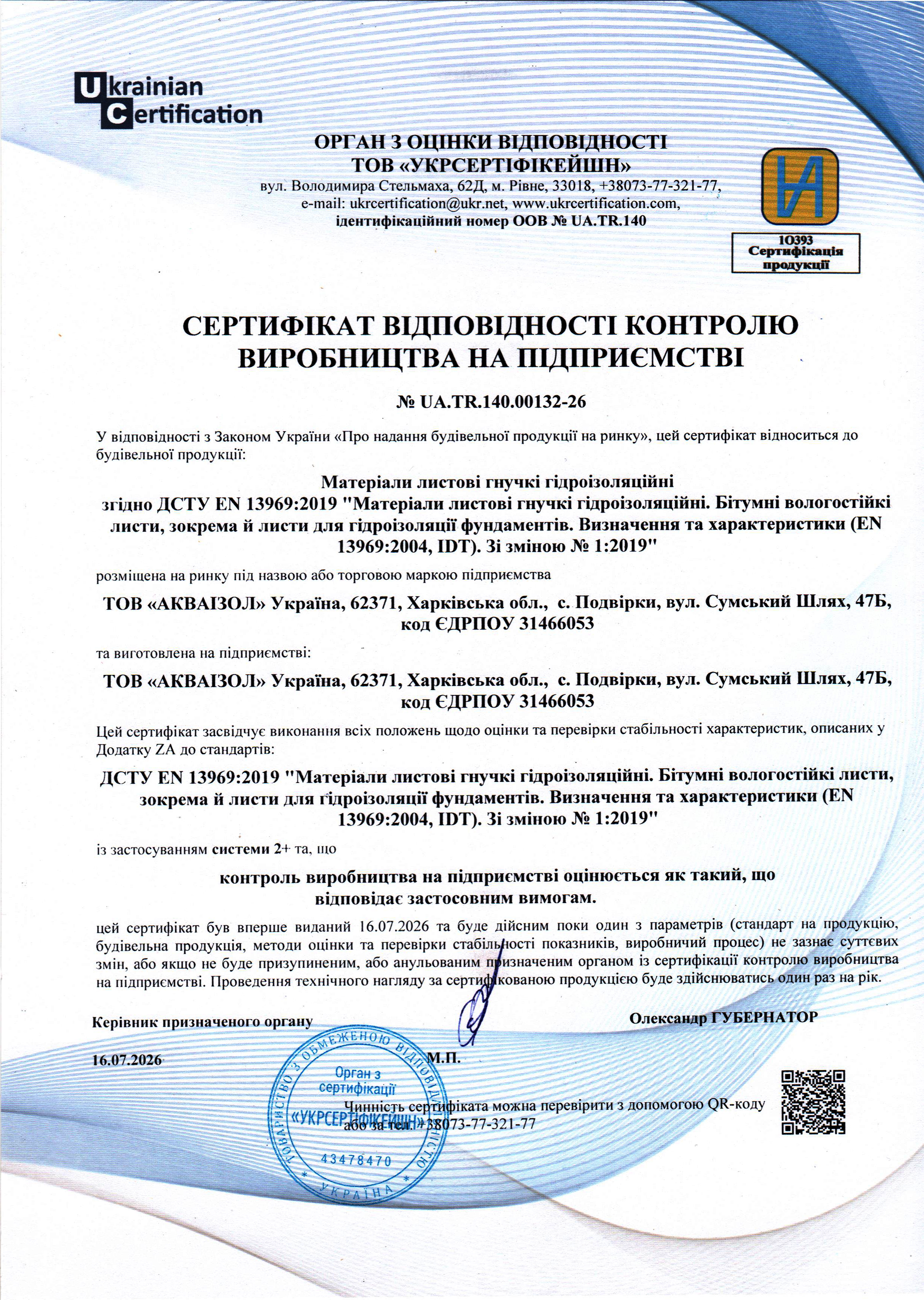 Сертификат РМ 2026